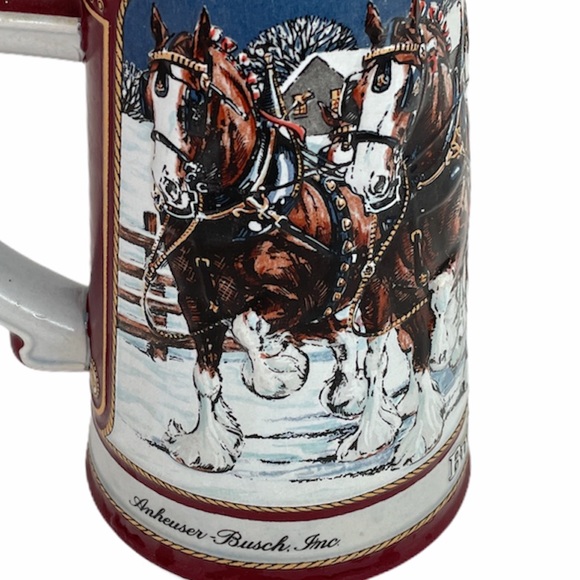 Budweiser Clydesdale Collector’s Beer Stein, 1989 - Picture 7 of 11